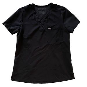 Black Catarina One Pocket Scrub Top Size Small